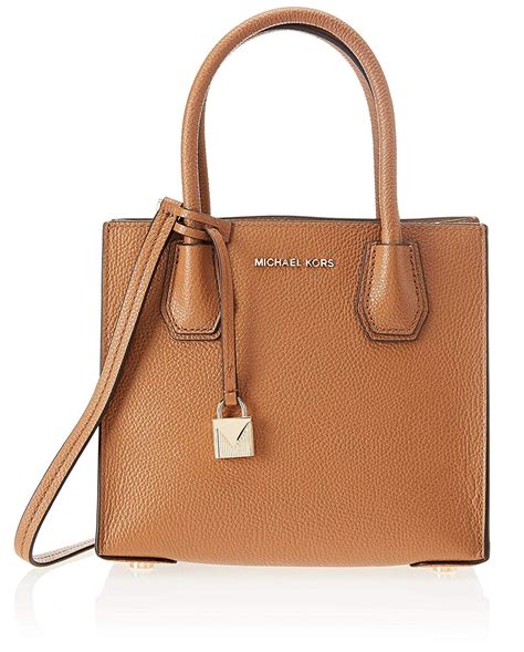 michael michael kors mercer leather crossbody acorn